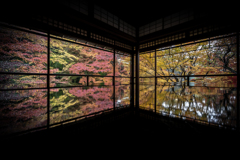 晩秋の瑠璃光院2