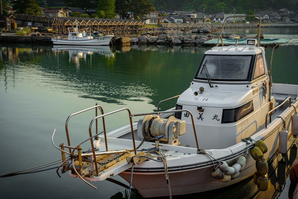 隠岐の朝の漁港にて1