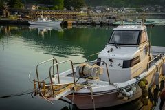 隠岐の朝の漁港にて1