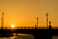 幣舞橋　夕景