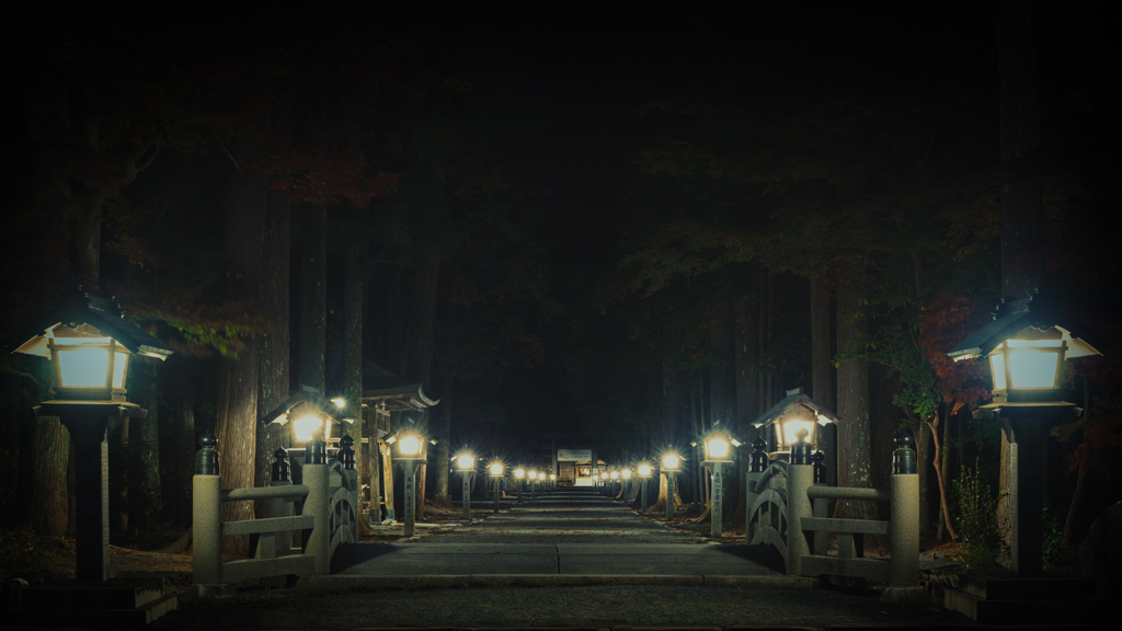 夜の小國神社