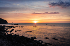 積丹の夕日