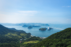 夏の来島海峡大橋