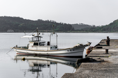隠岐の朝の漁港にて2