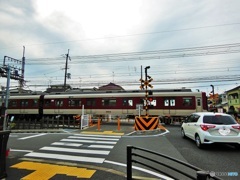 踏切のある風景