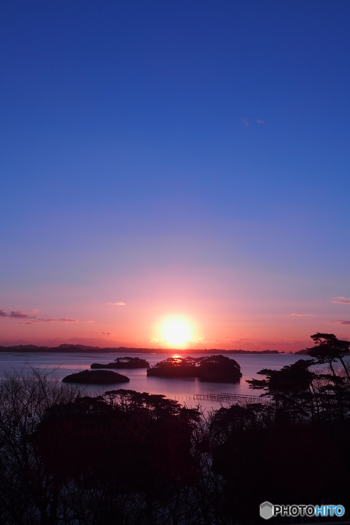 松島の朝陽