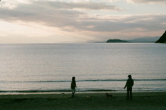 冬の浜（写真句）