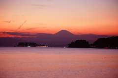 夕焼け富士
