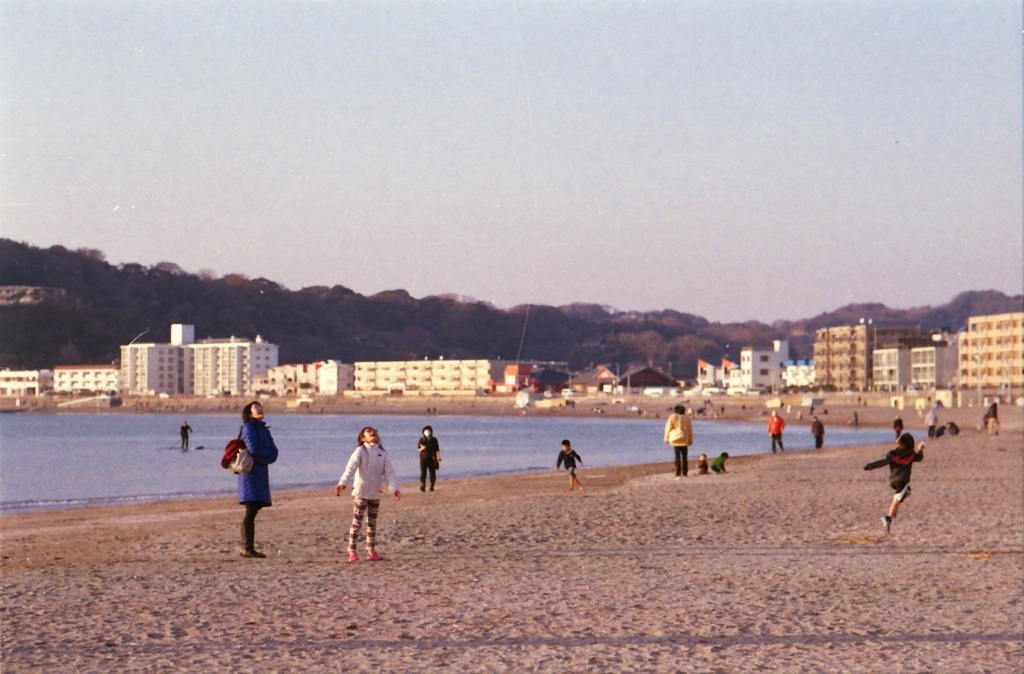 凧揚げ風景