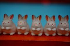 岡崎神社の子授けウサギ