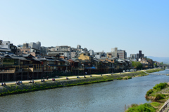 鴨川を眺めて
