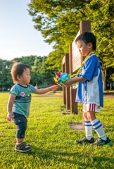 夏休みの夕方