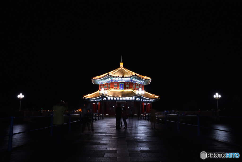 桟橋の夜景