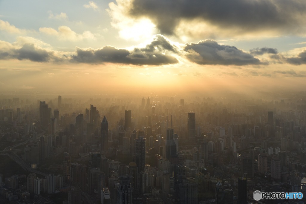 上海中心(Shanghai Tower)からの眺め