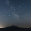  恵庭岳に降る星々。