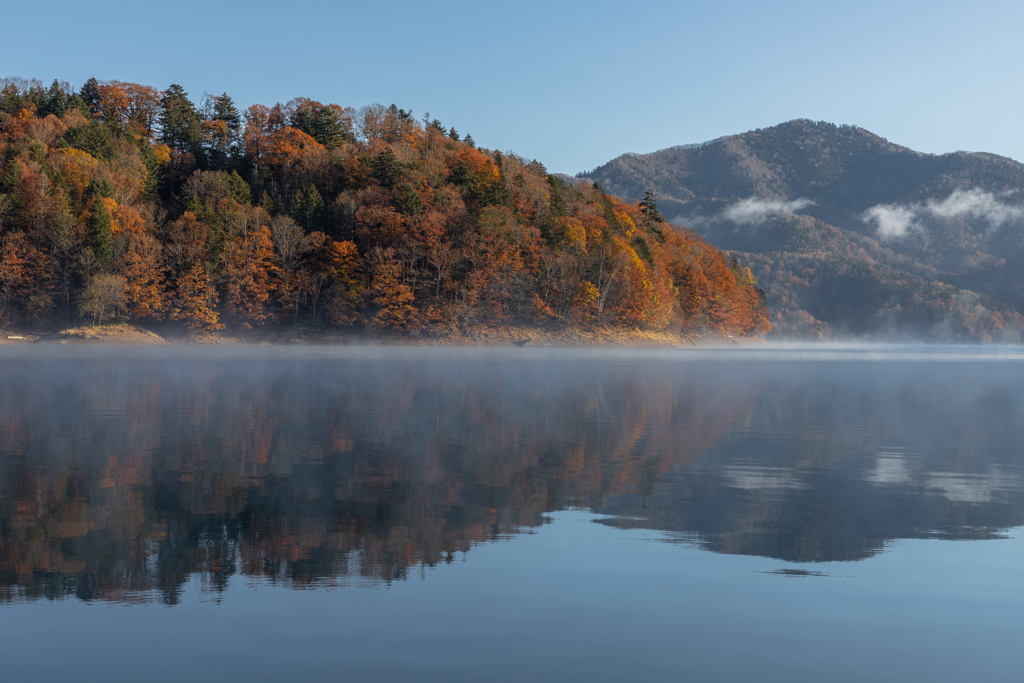 朝の糠平湖 そのに。