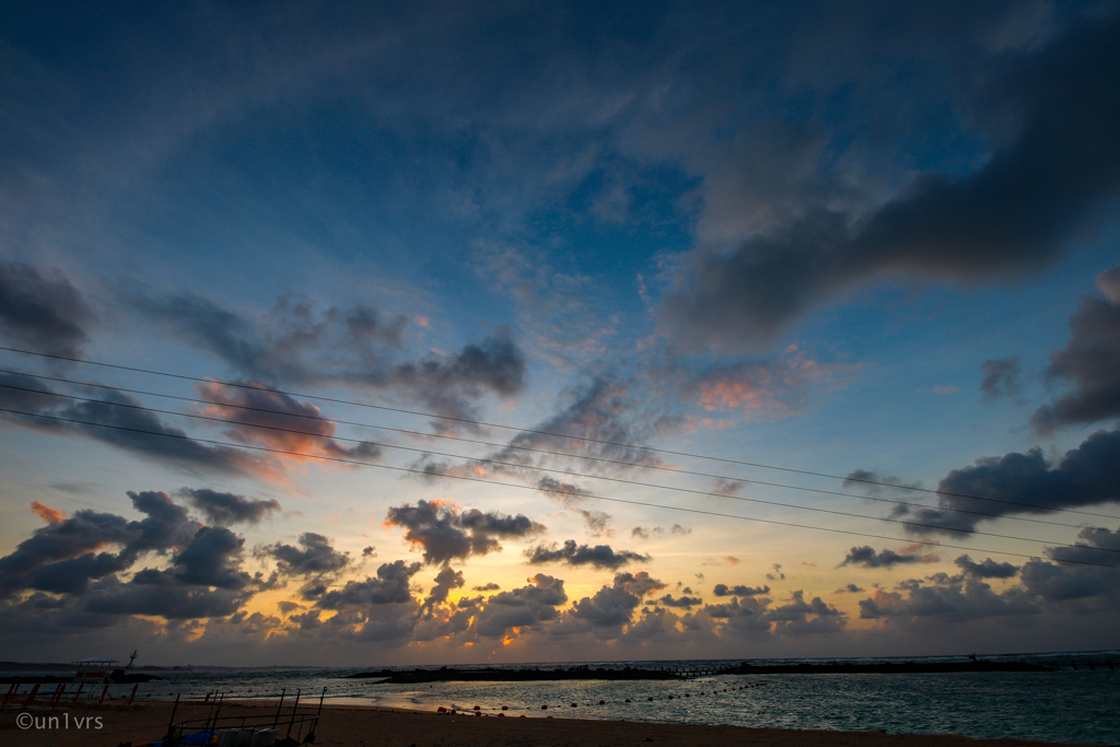 沖縄、最後の夕陽。