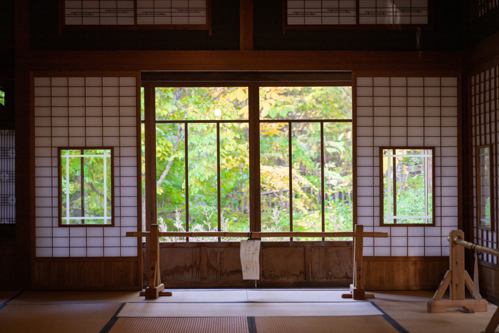 庭園からの眺め。