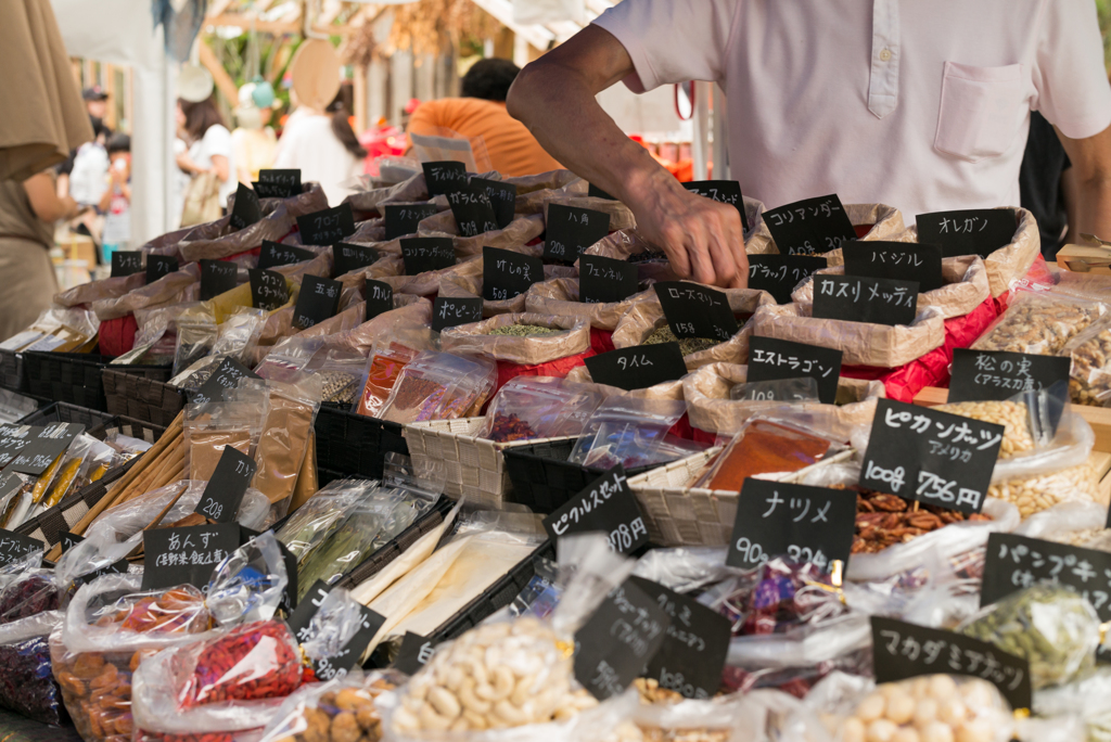 香辛料売りの屋台