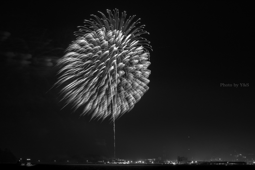 島の花火