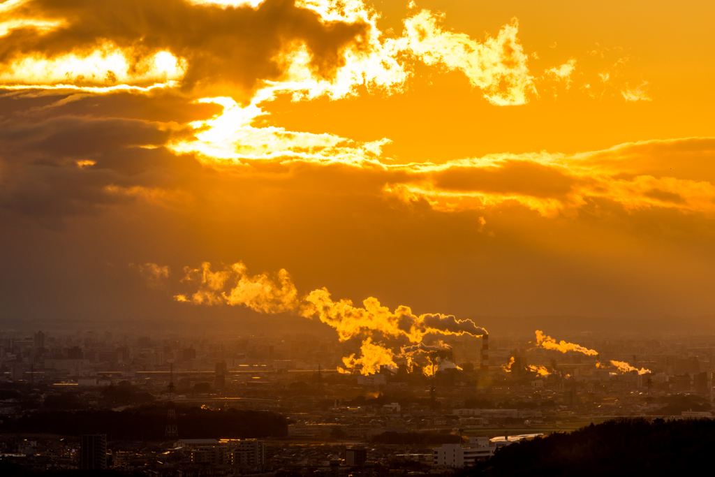 ある日の夕景