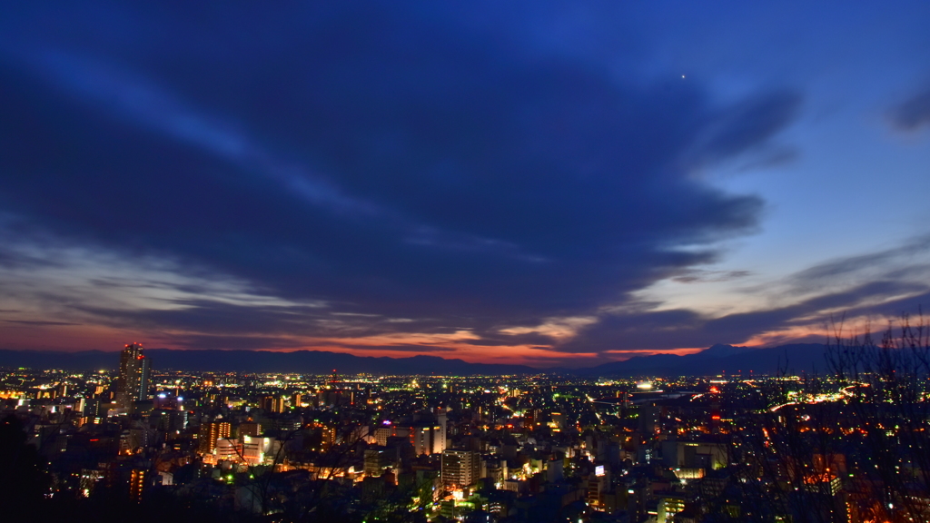 金華山の夜景