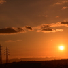 自宅からの夕陽
