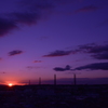自宅からの夕陽
