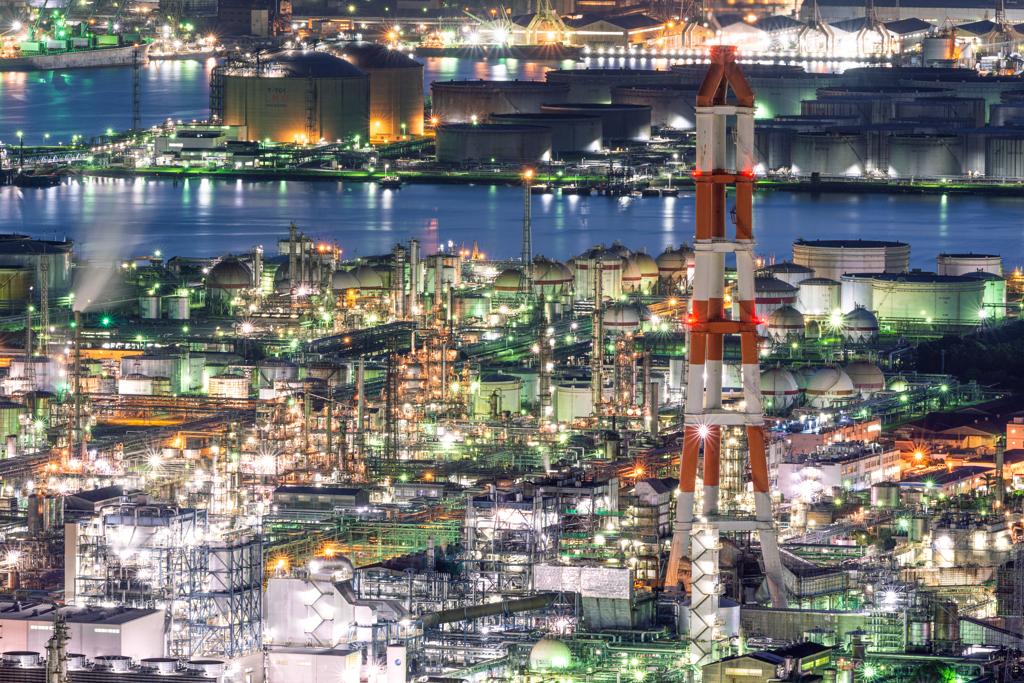 Okayama Night ～水島工場夜景③～