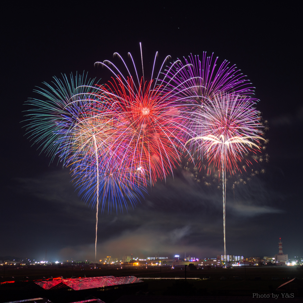 田原祭り 五町合同花火大会④