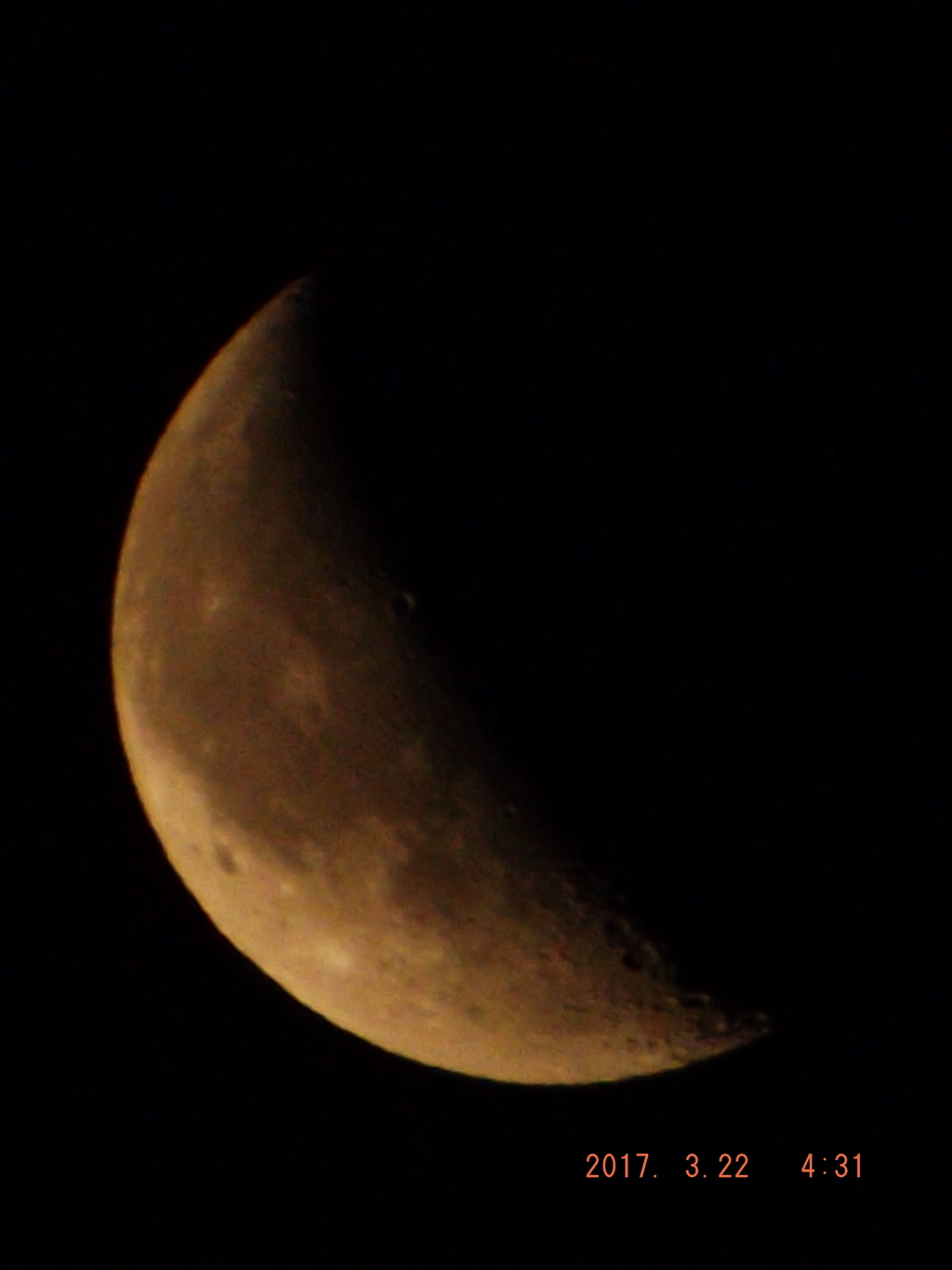 2017/03/22（水）のお月様