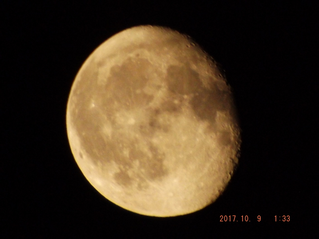 2017/10/09（月・祝）のお月様