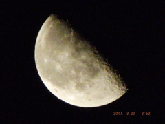 2017/03/20（月・春分の日）のお月様