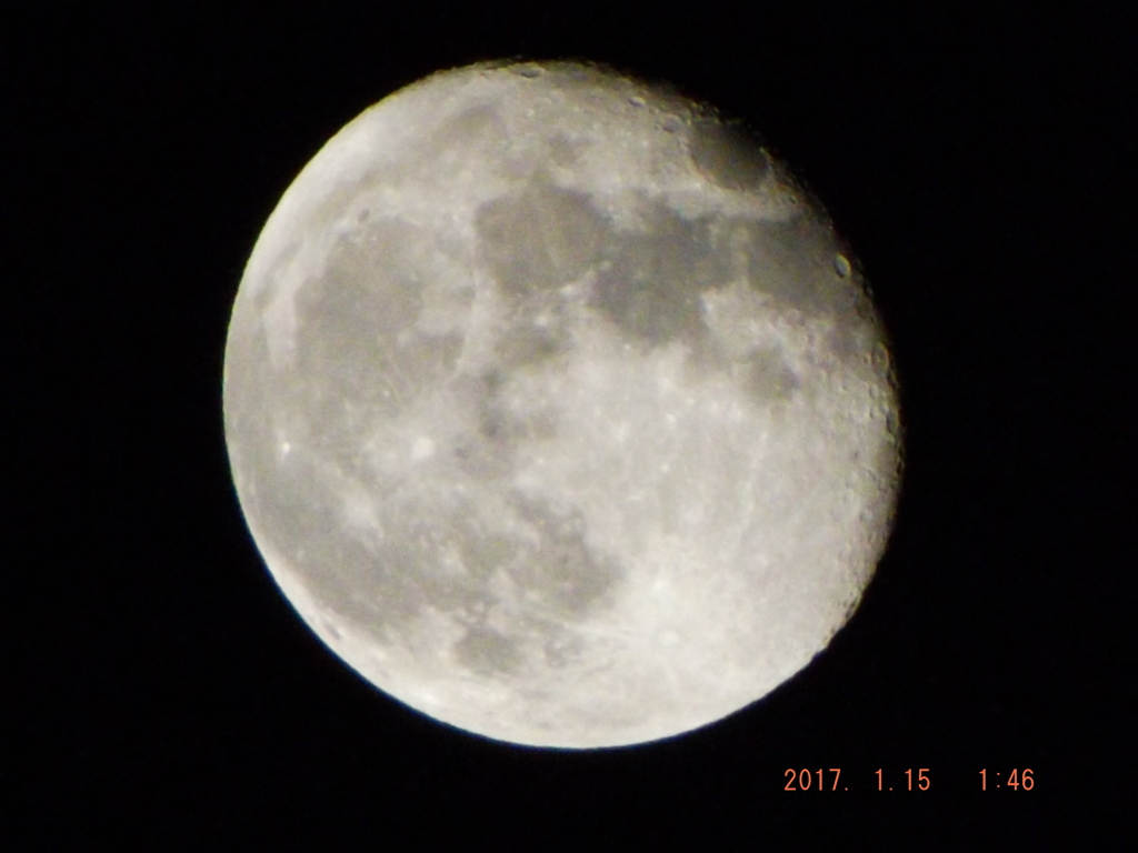 2017/01/15（日）のお月様