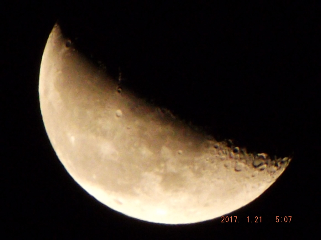 2017/01/21（土）のお月様