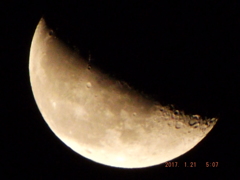 2017/01/21（土）のお月様