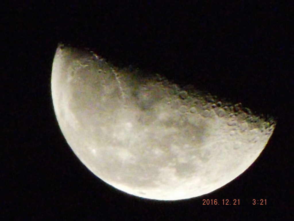 2016/12/21（水）のお月様