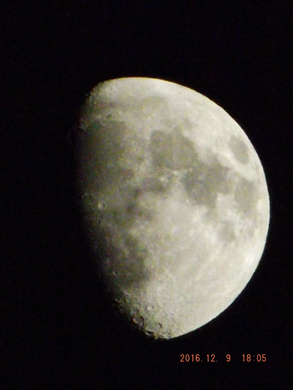 2016/12/09（金）のお月様
