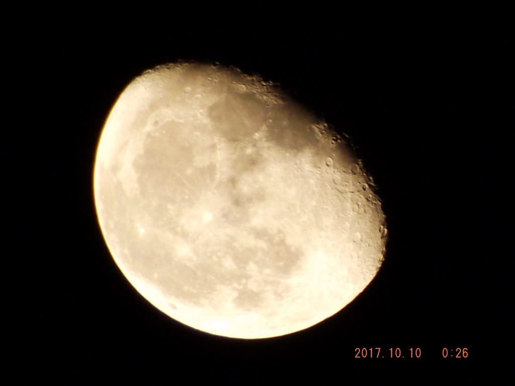 2017/10/10（火）のお月様
