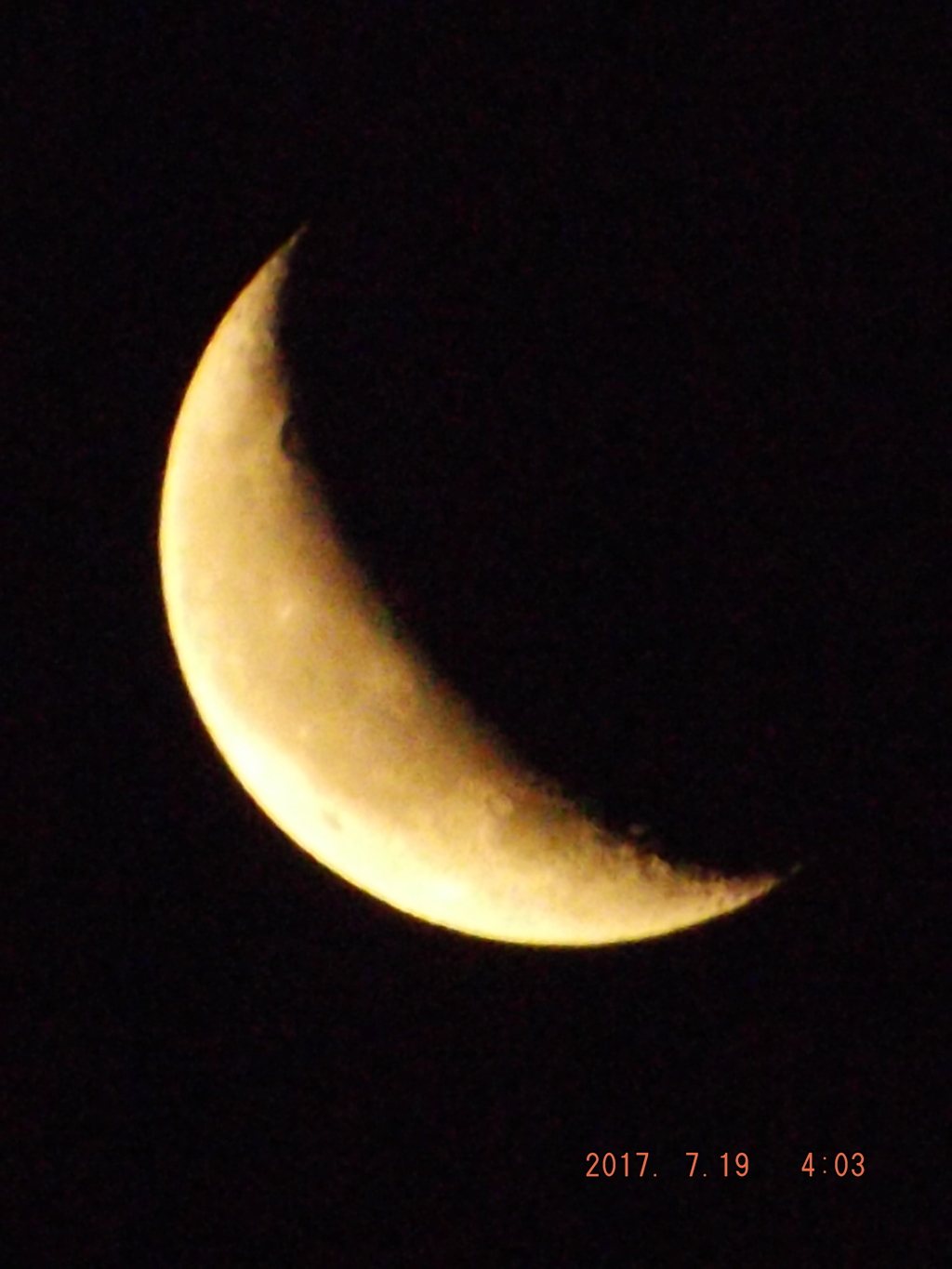2017/07/19（水）のお月様