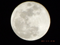 2017/02/11（土・祝）のお月様・満月