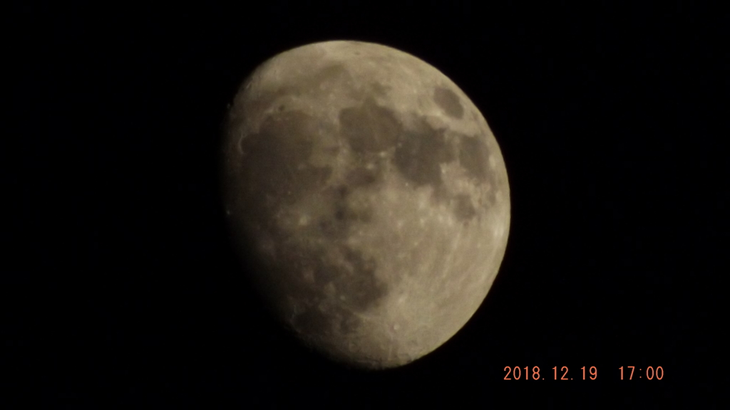 2018/12/19（水）のお月様