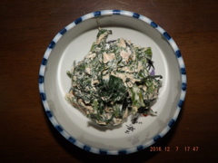 春菊のツナマヨ和え