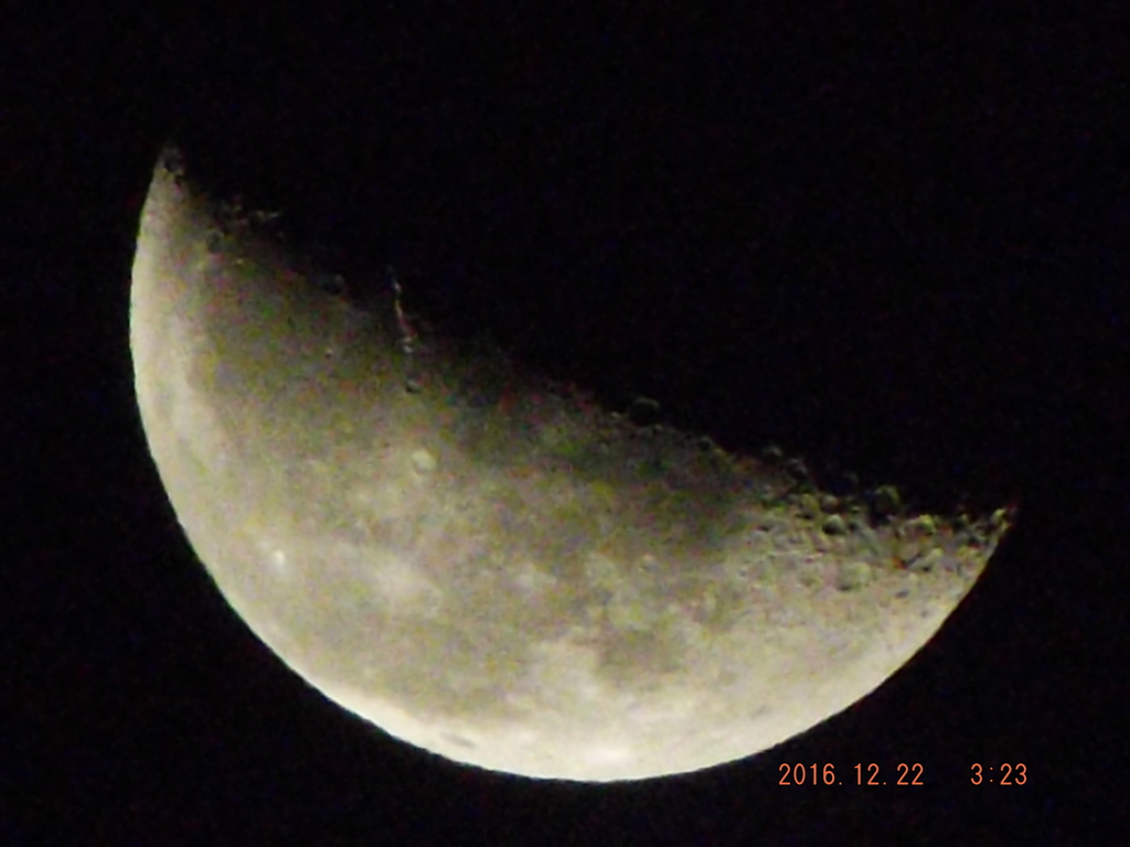 2016/12/22（木）のお月様