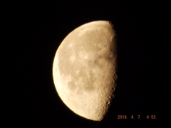 2018/04/07（土）のお月様