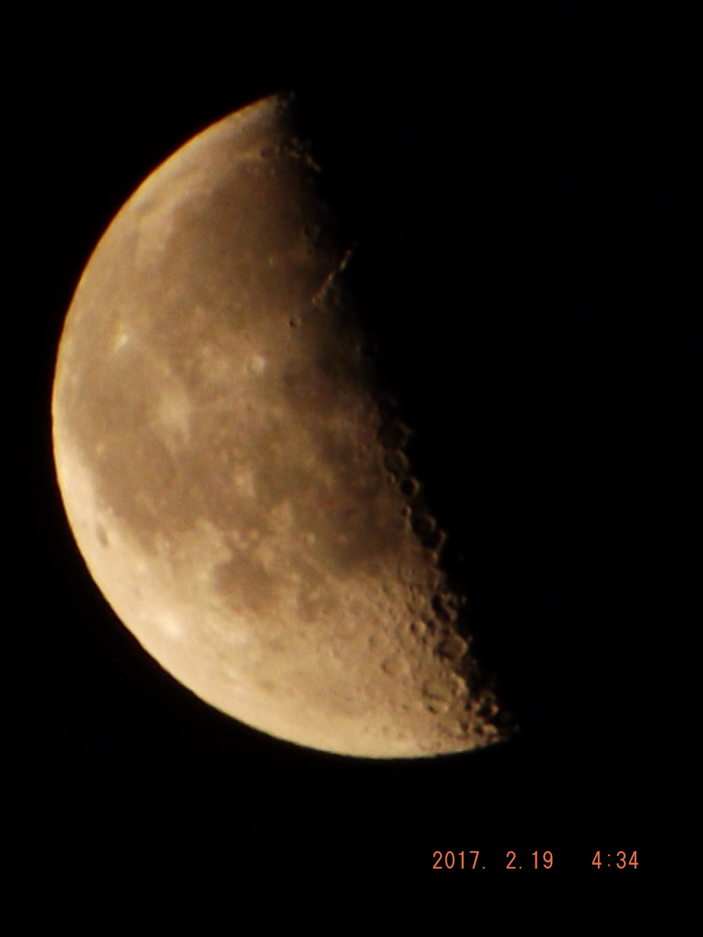 2017/02/19（日）のお月様