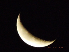 2017/01/23（月）のお月様