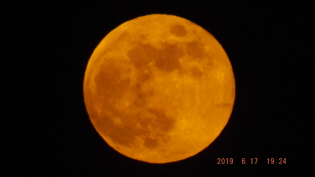2019/06/17（月）のお月様・満月