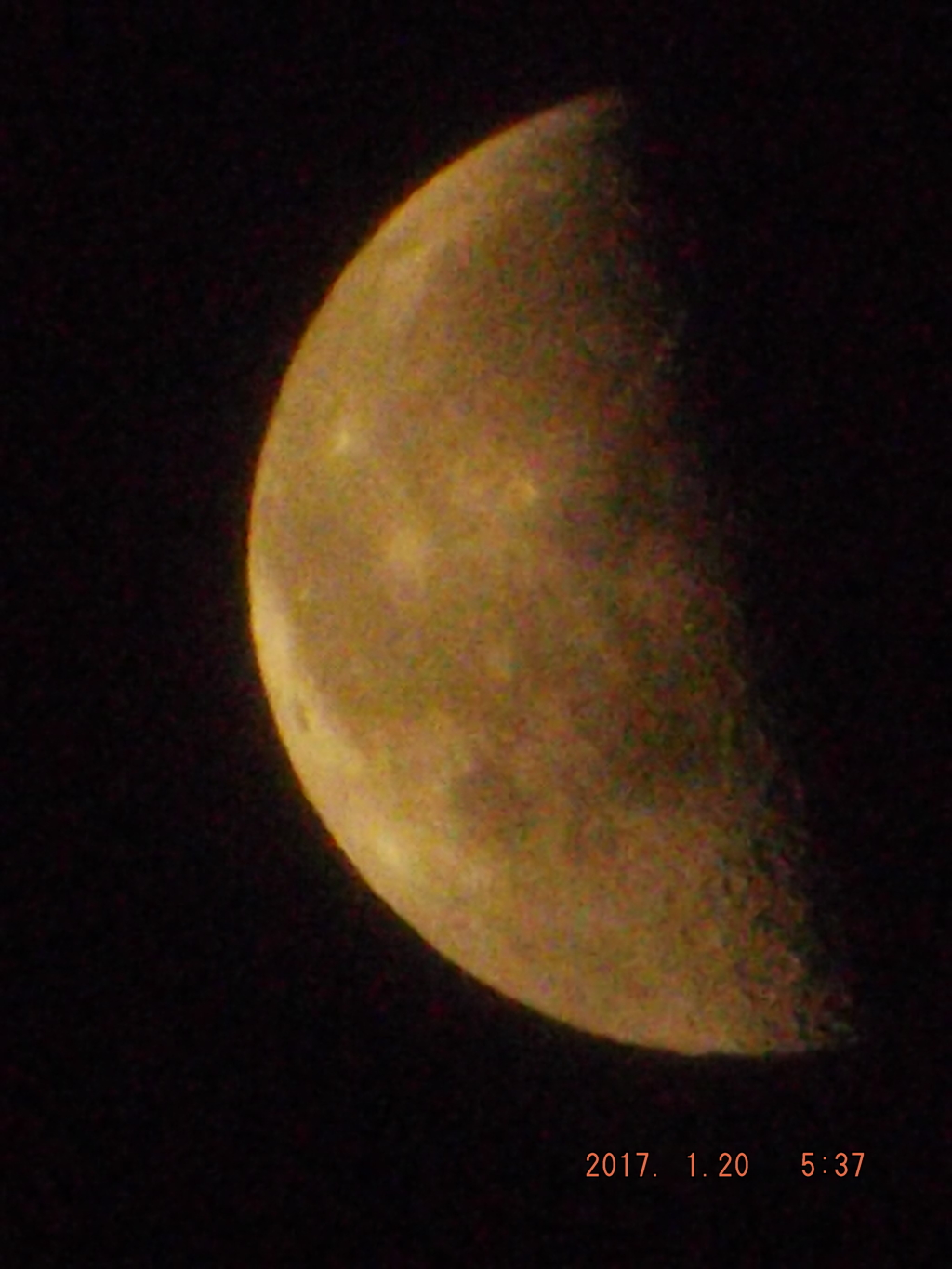 2017/01/20（金）のお月様