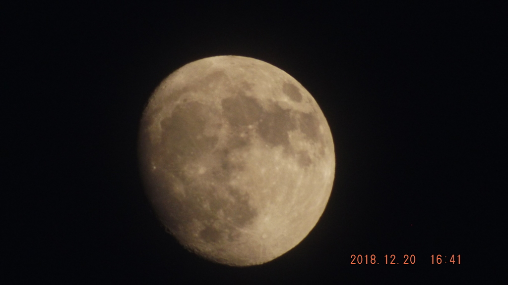 2018/12/20（木）のお月様